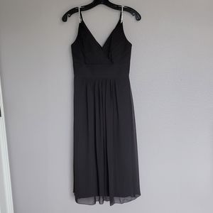 JENNY PACKHAM Bridesmaids Black Dress/ Size 0.